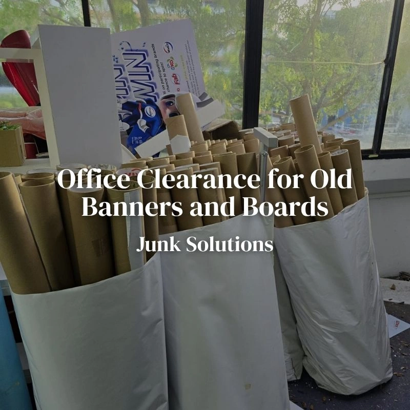 Office Banner and Display Material Disposal in Singapore: How Businesses Can Clear Unused Marketing Materials